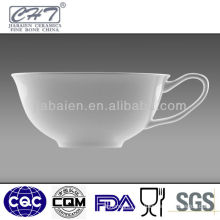 Elegant and hot sale white fine bone china porcelain tea cup wholesale